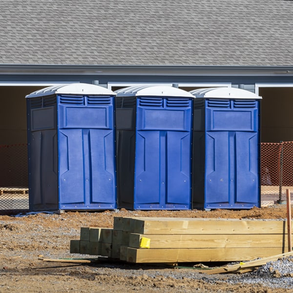 how can i report damages or issues with the porta potties during my rental period in Flinton